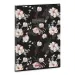 Ars Una: Flowery Black extra Heftklammern glattes Heft A/4