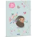 Ars Una: Fresh Flowers Gummizugmappe mit Igelmuster, A4-Format