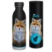 Ars Una: Máté Bence - Doppelwandige Metallflasche mit Fuchs-Motiv in Geschenkbox 600ml
