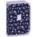 Ars Una: Navy Bloom blumiges, aufklappbares, gefülltes Federmäppchen 12,8 x 19,3 x 3,6 cm Bild 1