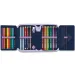 Ars Una: Navy Bloom blumiges, aufklappbares, gefülltes Federmäppchen 12,8 x 19,3 x 3,6 cm Bild 2