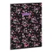 Ars Una: Pearl Blossom schwarzes extra geheftetes glattes Heft A/4