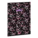 Ars Una: Pearl Blossom schwarzes extra geheftetes kariertes Heft A/4
