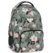 Ars Una: Schultasche/Rucksack „Blumengrün“ AU-6 34x45x26 cm