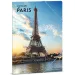 Ars Una: Stadtansicht von Paris Gummimappe A/4