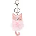 Ars Una: Tasche mit Pompon - rosa Katze