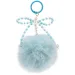 Ars Una: Tasche mit Pompon und perlenbesetzter Schleife - blau