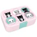 Ars Una: Think Pink Lunchbox mit Katzenmotiv und Fächern, 15,3×21,6×5,2 cm Bild 1