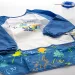 Ars Una: Wasserdichter Malkittel mit langen Ärmeln – Blue Splash