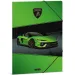 Ars Una: grüne Lamborghini-Gummibandmappe im A4-Format