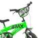BMX 12” Kinderfahrrad mit Stützrädern in Grün-Schwarz – Dino Bikes Fahrrad