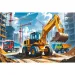 Baggerlader-Traktor 60-teiliges Puzzle - Trefl
