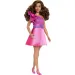 Barbie: Fashionista stilvolle Puppe in leuchtend pinkem Kleidchen - Mattel