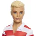 Barbie: Fashionista stylischer Ken-Puppe im gestreiften Pullover – Mattel