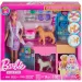 Barbie Tierarzt Gipsklinik-Spielset mit rosahaariger Puppe – Mattel