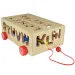 Beilaluna: Holzformsortierwagen mit Buchstaben