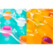 Bestway: Bunte Luftmatratze mit Becherhalter, verschiedene Farben, 1 Stück, 173 x 64 x 16 cm