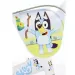 Bluey 12" Kinderfahrrad mit Flaschenhalter und Stützrädern in Weiß-Blau-Grün – Dino Bikes Fahrrad