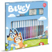 Bluey Stempelset mit Filzstiften, 18-teilig – Multiprint