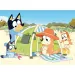 Bluey im Urlaub 2-in-1 Eco Maxi Puzzle und Ausmalbild, 24 Teile, 70x50cm – Lisciani