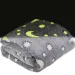 Buddy&amp;Barney: Decke mit Galaxie-Muster, die im Dunkeln leuchtet, 152x127cm