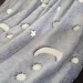 Buddy&amp;Barney: Decke mit Galaxie-Muster, die im Dunkeln leuchtet, 152x127cm