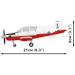 COBI: Beechcraft T-6 Texan II rot-weiß Bauset (26625)