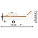 COBI: Cessna 172 Skyhawk Bausatz orange-weiß (26623)