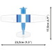COBI: Cessna 172 Skyhawk weiß-blau Bausatz (26622)