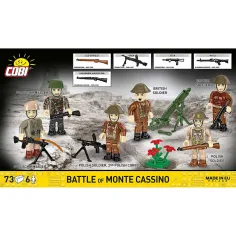 COBI: Figuren-Set „Schlacht von Monte Cassino“ – Zweiter Weltkrieg (2063) Bild 2