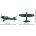 COBI: Mitsubishi A6M2 „Zero” Jagdflugzeug Bauset (5861)