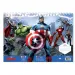 Captain America kreatives Malbuch mit Schablone und Aufklebern in mehreren Varianten