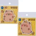 Capybara selbstklebender Notizblock 80x80mm, 30 Blatt, verschiedene Ausführungen, 1 Stück