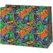 Cardex: Dino-Skateboard-Party Geschenktasche, große Größe, 26,7x13,7x33cm