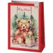 Cardex: Green Grass Weihnachts-Bär exklusive große Geschenktasche 27x14x33cm