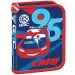 Cars blau-rot aufklappbares Federmäppchen 20,5cm x 13,5cm x 3,5cm