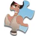 David und Goliath 48-teiliges Bodenpuzzle 60x90cm