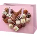 Dessert Herz rosa exklusiv große Geschenktasche 26x13x32cm