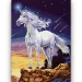 Diamantmalerei-Set: Schneeweißer Einhorn 10x15cm