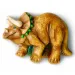 Dinosaurier-Gipsabdruck-Set mit im Dunkeln leuchtender Farbe