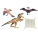 Dinosaurier-Spielset mit verschiedenen Zubehörteilen