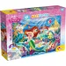 Disney Arielle 2-in-1 Maxi-Puzzle mit 35 Teilen und Malvorlage 70x50cm – Lisciani