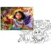Disney Encanto 2-in-1 108-teiliges Puzzle und Malset 70x50 cm – Lisciani