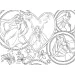 Disney Prinzessinnen 2-in-1 Maxi Puzzle 4x48 Teile und Malbuch 35x25cm – Lisciani