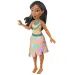 Disney Prinzessinnen: Mini-Prinzessin Pocahontas Puppe mit glänzendem Rock – Mattel