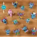 Disney+Stitch Mini-Überraschungsfigur in Ananas-förmiger Kapsel Serie 4, 1 Stück
