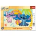 Disney Stitch Strandabenteuer – 15-teiliges gerahmtes Puzzle – Trefl
