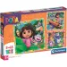 Dora die Entdeckerin 3x48 Teile Supercolor Puzzle - Clementoni