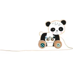 Eichhorn: Panda-Ziehspielzeug aus Holz mit Rädern - Simba Toys Bild 2