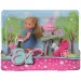 Evi Love: Fahrradpuppe mit Hund in zwei Varianten 1 Stk - Simba Toys